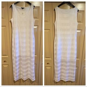 NWT Tribal White Sleeveless Maxi Dress